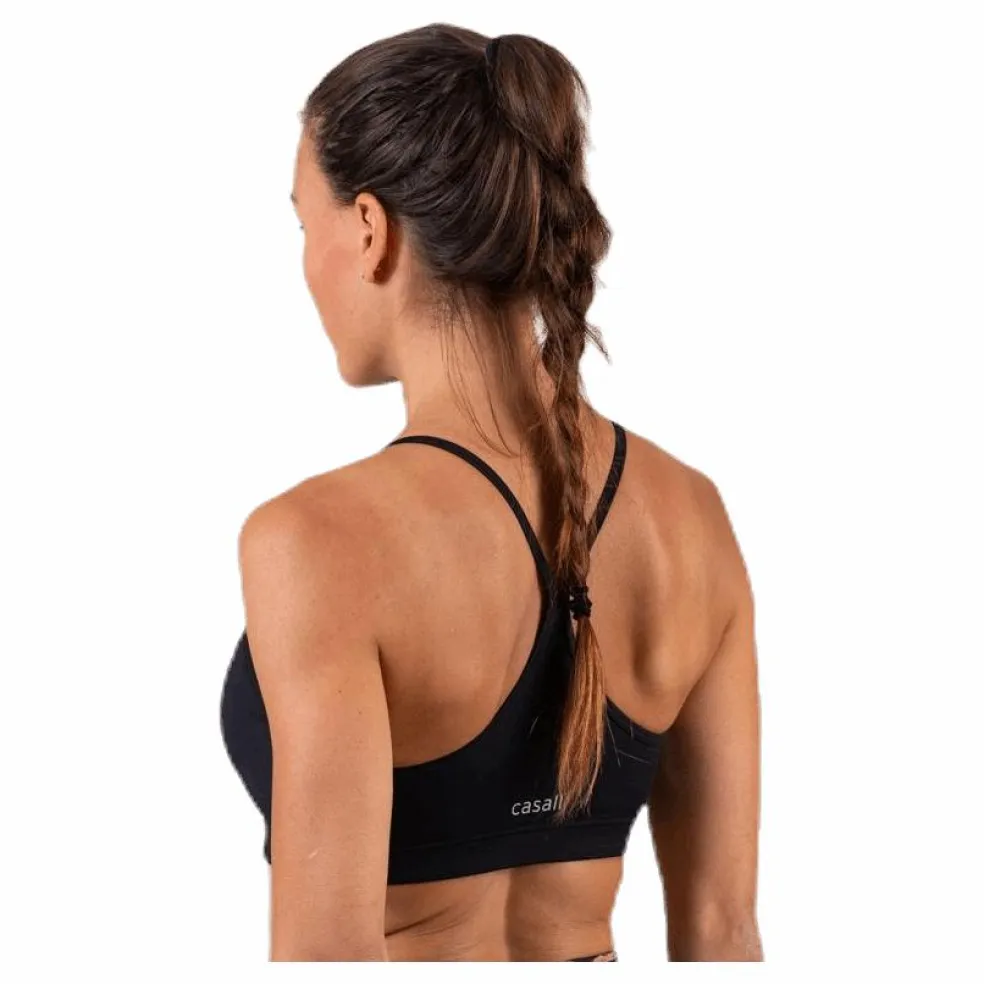 Strappy Sports Bra Black