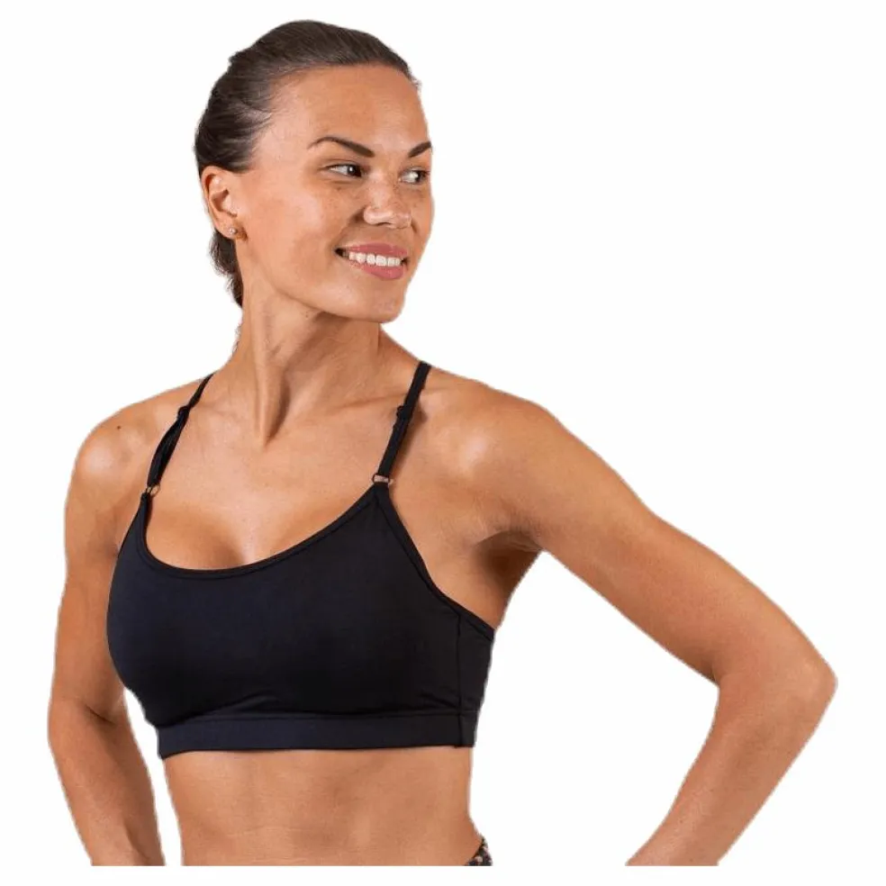 Strappy Sports Bra Black