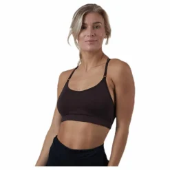 Strappy Sports Bra Brown