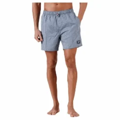 Stripe Leisure 16" Watershort Blue/White