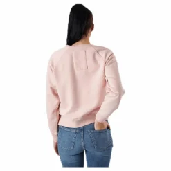 Svea Embo Crew Neck Pink