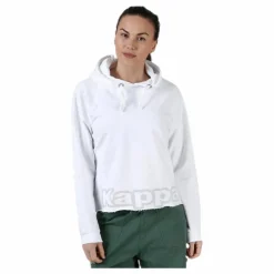 Sweat Hood, Logo Biba White