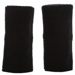 Swoosh Doublewide Wristbands White/Black