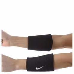 Swoosh Doublewide Wristbands Blue