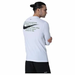 Swoosh Ls Tee White