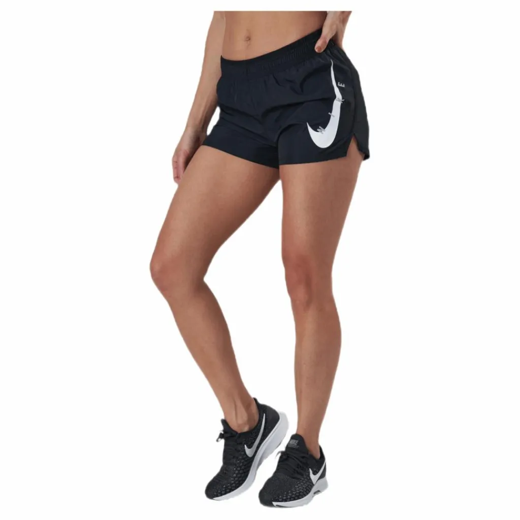 Swoosh Run Shorts White/Black