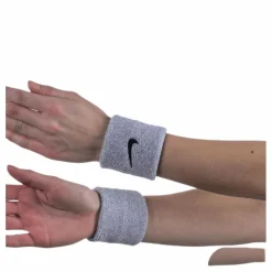 Swoosh Wristband Black/Grey