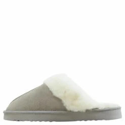 Tamara W Warm Leather Slipper Chateau Gray