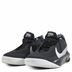 Team Hustle D 10 Big Kids' Basketball Shoes BLACK/METALLIC SILVER-VOLT-WHITE