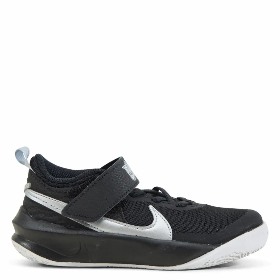 Team Hustle D 10 Little Kids' Shoes BLACK/METALLIC SILVER-VOLT-WHITE