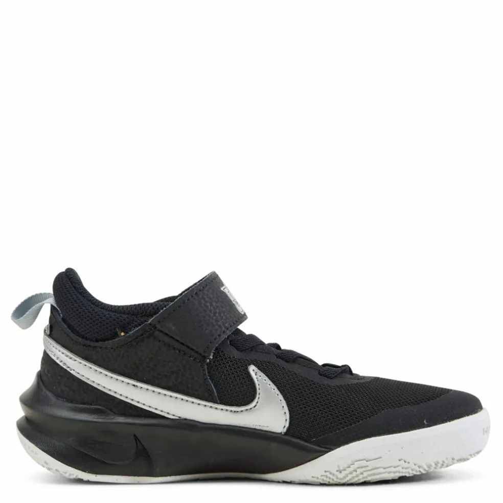 Team Hustle D 10 Little Kids' Shoes BLACK/METALLIC SILVER-VOLT-WHITE