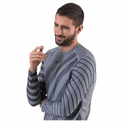 Tech Knit Cool LS Black/Grey