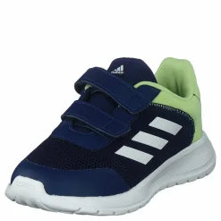 Tensaur Run Shoes Dark Blue / Core White / Pulse Lime