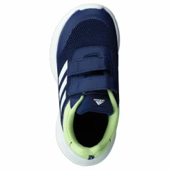 Tensaur Run Shoes Dark Blue / Core White / Pulse Lime
