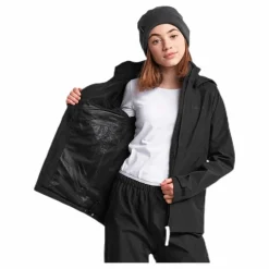 Tera Girls Rain Jacket Black