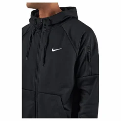 Therma-FIT Men's Full-Zip Fitness Hoodie BLACK/BLACK/WHITE