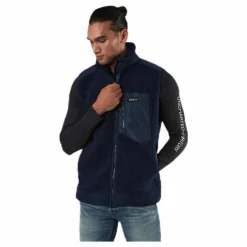 Titus Pile Vest Blue
