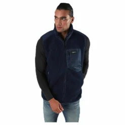 Titus Pile Vest Blue