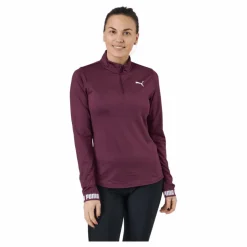 Train Puma Strong 1/4 Zip Grape Wine