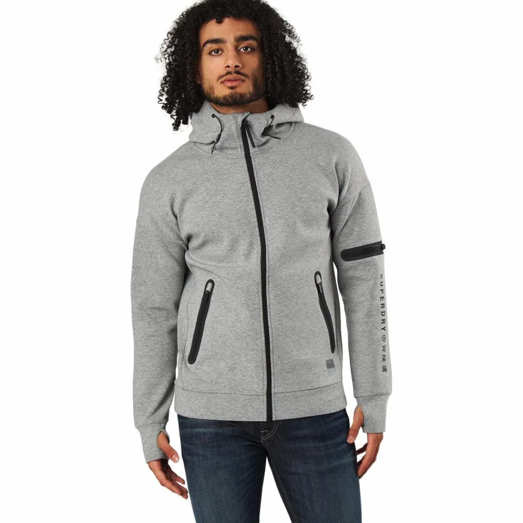 Training Gymtech Ziphood Grey Marl