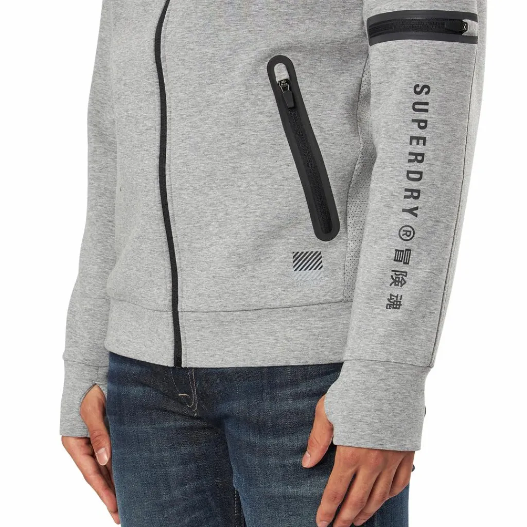 Training Gymtech Ziphood Grey Marl