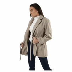 Trillion Belt Coatigan Pnt Beige