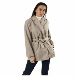 Trillion Belt Coatigan Pnt Beige