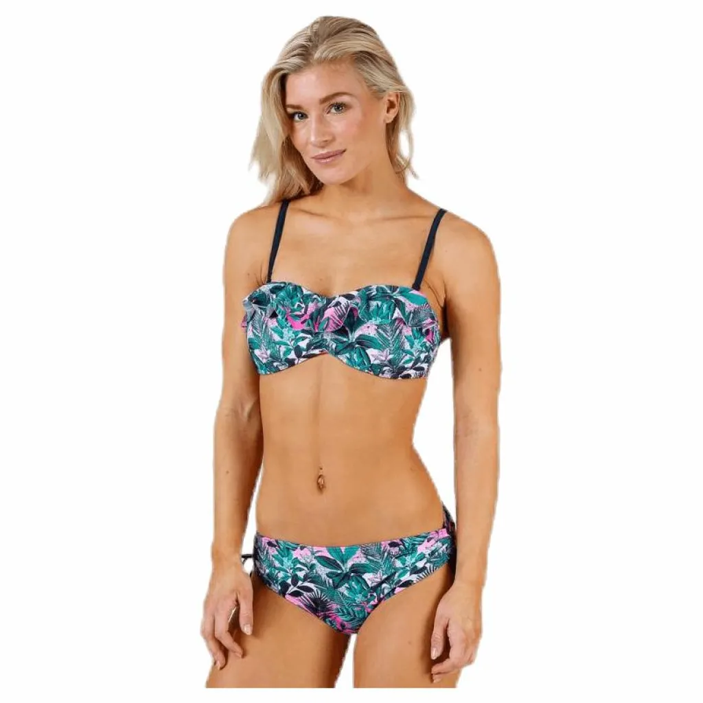 Tropic Garden Padded Bandeau Pink/Blue/Green