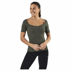 T-shirt Ribbed Green