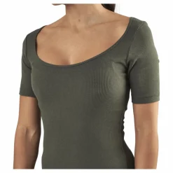 T-shirt Ribbed Green