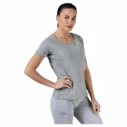 T-Shirt S/S, Logo Momba Grey