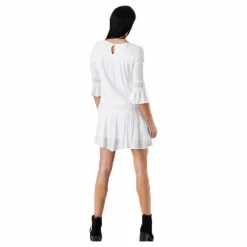 Tyra 3/4 Flare Short Dress Wvn White