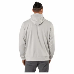 Ua Armour Fleece Fz Hoodie Ghost Gray