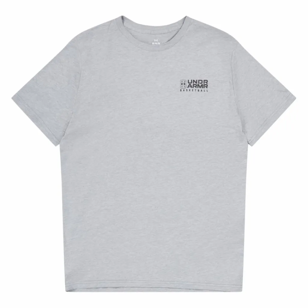 Ua Bball Logo Court Ss Grey