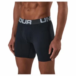 Ua Charged Cotton 6in 3 Pack Black