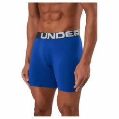 Ua Charged Cotton 6in 3 Pack Royal