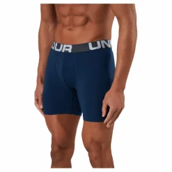 Ua Charged Cotton 6in 3 Pack Royal