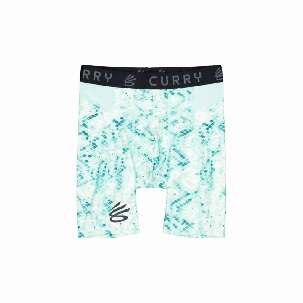 Ua Curry Hg Prtd Shorts Neo Turquoise