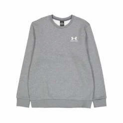 Ua Essential Fleece Crew Pitch Gray