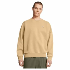 Ua Icon Hwt Flc Wash Os Crew Camel
