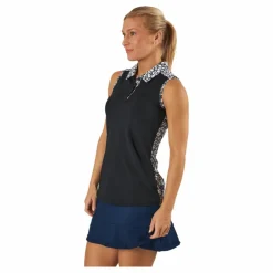 Ultimate365 Sleeveless Golf Polo Shirt Black