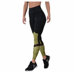 UNMTD High Waist Tights Black/Yellow