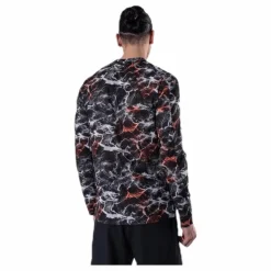 Vent Mesh LS Tee Patterned/Black