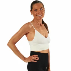 Vicky  Rib Seamless V-Neck Top White