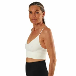 Vicky  Rib Seamless V-Neck Top White