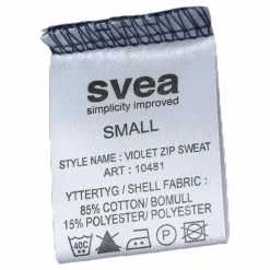 Violet Zip Sweat Blue