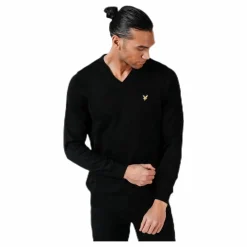 V-Neck Pullover Black
