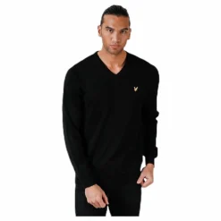 V-Neck Pullover Black
