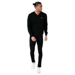 V-Neck Pullover Black