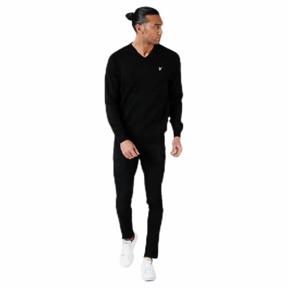 V-Neck Pullover Black